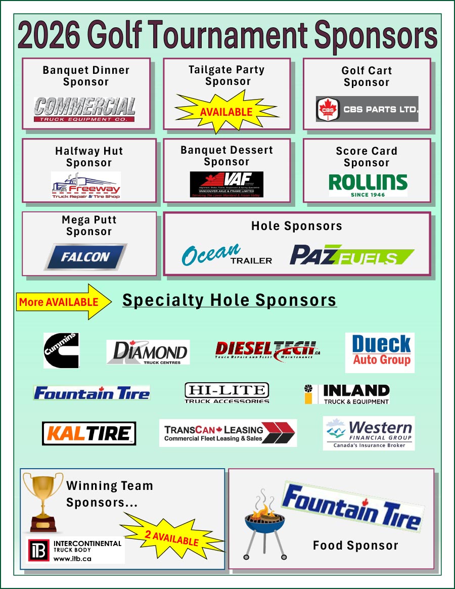 2026 CAFS Golf Tournament Sponsors